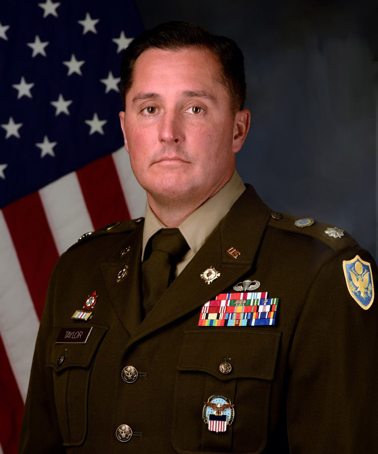Lt. Col. Gary Taylor, USA, Commander